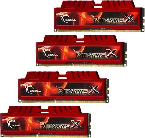 G.Skill DDR3 32GB (8GBx4) 1333MHz, CL9, RipjawsX Quad (F3-10666CL9Q-32GBXL) цена и информация | Operatīvā atmiņa (RAM) | 220.lv