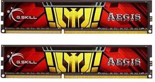 G.Skill DDR3 8ГБ (4ГБx2) 1333МГц, CL9, AEGIS Dual (F3-1333C9D-8GIS) цена и информация | Оперативная память (RAM) | 220.lv