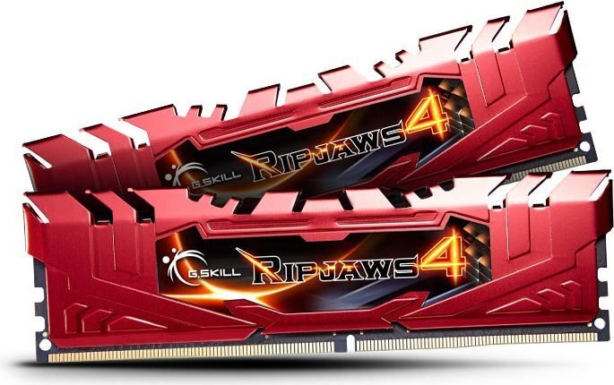 G.Skill DDR4 16GB (8GBx2) 2133MHz, CL15, Ripjaws 4 Red (F4-2133C15D-16GRR) cena un informācija | Operatīvā atmiņa (RAM) | 220.lv