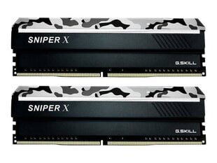 G.Skill Sniper X DDR4, 2x8GB, 2400MHz, CL17 (F4-2400C17D-16GSXW) cena un informācija | Operatīvā atmiņa (RAM) | 220.lv