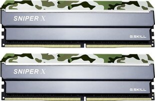 G.Skill Sniper X DDR4, 2x8GB, 3200MHz, CL16 (F4-3200C16D-16GSXFB) cena un informācija | Operatīvā atmiņa (RAM) | 220.lv