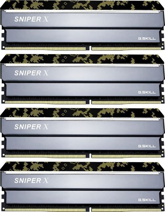 G.Skill Sniper X DDR4, 4x8GB, 2400MHz, CL (F4-2400C17Q-32GSXK0 cena un informācija | Operatīvā atmiņa (RAM) | 220.lv