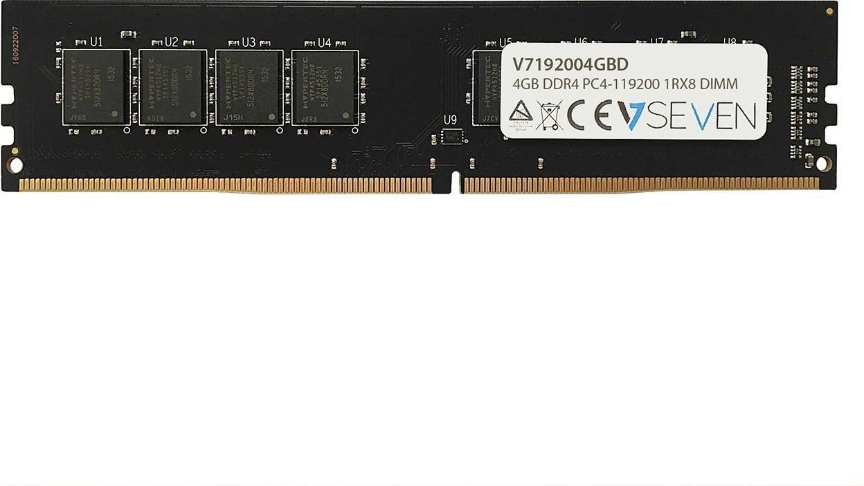 V7 DDR4 4GB, 2400MHz, CL17 V7192004GBD cena un informācija | Operatīvā atmiņa (RAM) | 220.lv