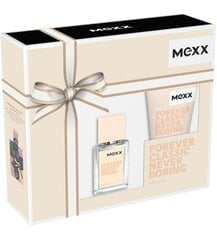Komplekts Mexx Forever Classic sievietēm: EDT 15 ml + dušas želeja 50 ml cena un informācija | Sieviešu smaržas | 220.lv