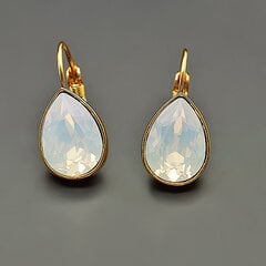 Auskari "Kristāla Lāse (White Opal)" ar Swarovski™ kristāliem цена и информация | Серьги | 220.lv