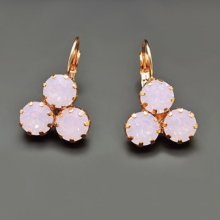 Auskari "Kristāla Lēdija II (Rose Water Opal)" ar Swarovski™ kristāliem цена и информация | Auskari | 220.lv