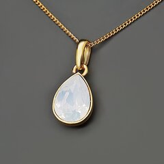Кулон "Кристальная Капля (White Opal)" с кристаллами Swarovski™ цена и информация | Украшения на шею | 220.lv