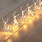 DecoKing virtene Ziemeļbrieži, 10 LED cena un informācija | Ziemassvētku lampiņas, LED virtenes | 220.lv