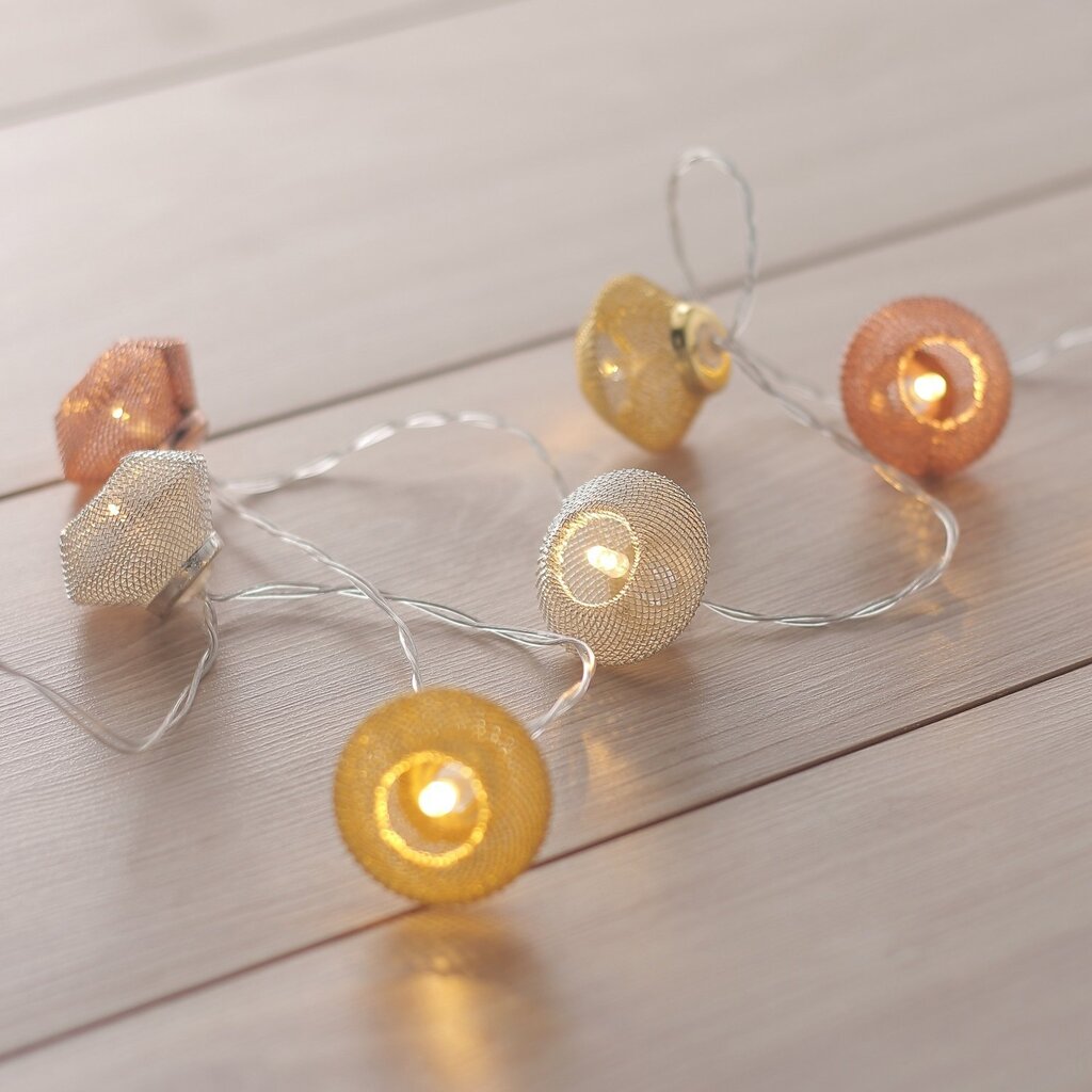 DecoKing virtene Morocco, 10 LED cena un informācija | Ziemassvētku lampiņas, LED virtenes | 220.lv