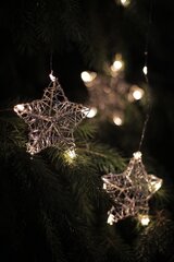DecoKing virtene Snowflakes, 38 LED cena un informācija | Ziemassvētku lampiņas, LED virtenes | 220.lv