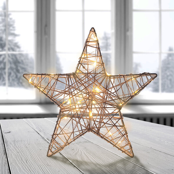 DecoKing gaismas Ziemassvētku dekors Zvaigzne Premium, 40 LED cena | 220.lv