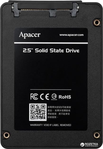 Apacer AS340 Panther 120GB SATA3 (AP120GAS340G-1) cena un informācija | Iekšējie cietie diski (HDD, SSD, Hybrid) | 220.lv