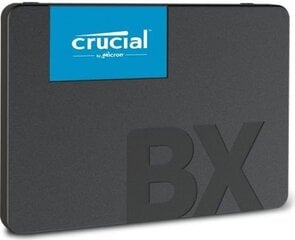 SSD|CRUCIAL|BX500|240GB|SATA 3.0|Write speed 500 MBytes/sec|Read speed 540 MBytes/sec|2,5"|TBW 80 TB|MTBF 1500000 hours|CT240BX500SSD1 cena un informācija | Crucial Datortehnika | 220.lv