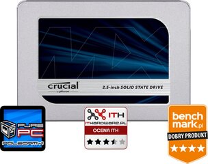 Crucial MX500 250GB SATA3 (CT250MX500SSD1) цена и информация | Внутренние жёсткие диски (HDD, SSD, Hybrid) | 220.lv