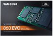 Samsung 860 EVO 1TB SATA3 (MZ-N6E1T0BW) cena un informācija | Iekšējie cietie diski (HDD, SSD, Hybrid) | 220.lv