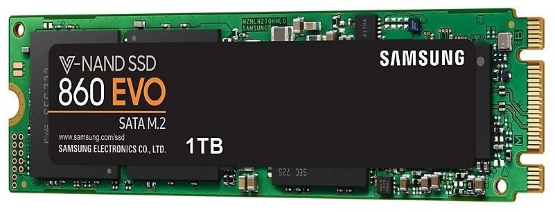 Samsung 860 EVO 1TB SATA3 (MZ-N6E1T0BW) cena un informācija | Iekšējie cietie diski (HDD, SSD, Hybrid) | 220.lv