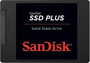 SanDisk SSD Plus 120ГБ SATA3 (SDSSDA-120G-G27) цена и информация | Внутренние жёсткие диски (HDD, SSD, Hybrid) | 220.lv