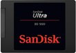 SanDisk ULTRA 3D 1TB SATA3 (SDSSDH3-1T00-G25) цена и информация | Iekšējie cietie diski (HDD, SSD, Hybrid) | 220.lv