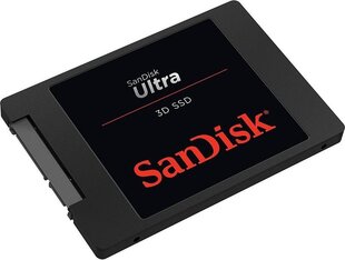 SanDisk Ultra 3D 2.5 250 GB SSD Serial ATA III cena un informācija | Iekšējie cietie diski (HDD, SSD, Hybrid) | 220.lv