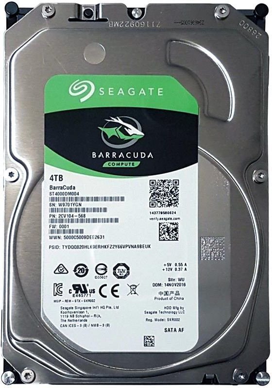 Seagate BarraCuda 4TB, SATA/600 (ST4000DM004) цена и информация | Iekšējie cietie diski (HDD, SSD, Hybrid) | 220.lv