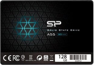 Silicon Power Ace A55 128GB SATA3 (SP128GBSS3A55S25) cena un informācija | Iekšējie cietie diski (HDD, SSD, Hybrid) | 220.lv