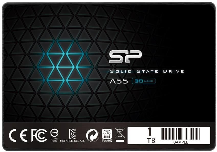 Silicon Power Ace A55 1TB SATA3 (SP001TBSS3A55S25) cena un informācija | Iekšējie cietie diski (HDD, SSD, Hybrid) | 220.lv