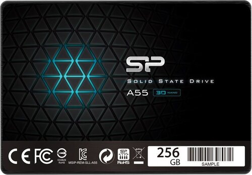 Silicon Power Ace A55 256GB SATA3 (SP256GBSS3A55S25) цена и информация | Внутренние жёсткие диски (HDD, SSD, Hybrid) | 220.lv