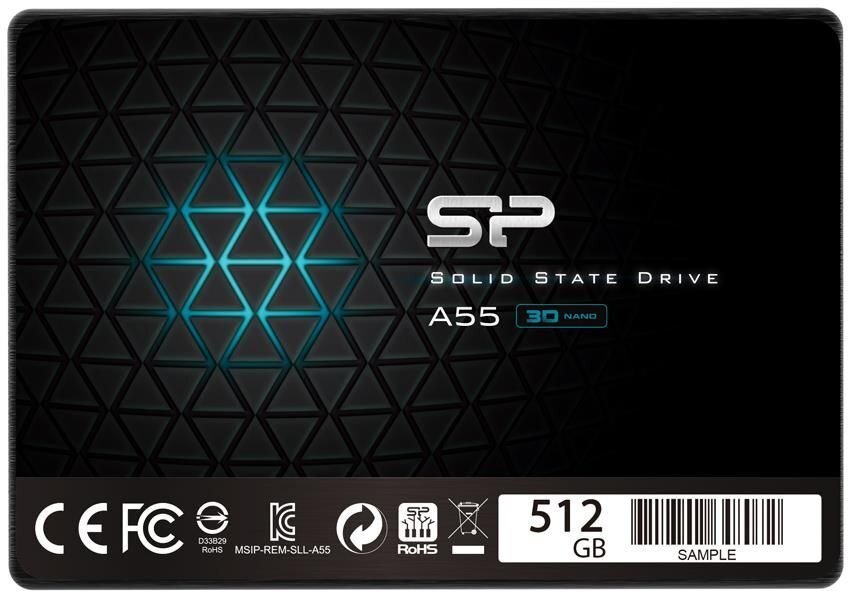 Silicon Power Ace A55 512GB SATA3 (SP512GBSS3A55S25) цена и информация | Iekšējie cietie diski (HDD, SSD, Hybrid) | 220.lv