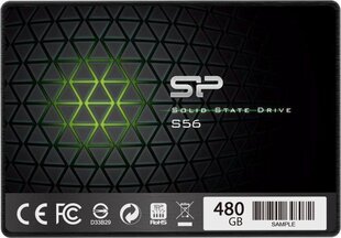 Silicon Power S56 480 GB SATA3 (SP480GBSS3S56A25) cena un informācija | Iekšējie cietie diski (HDD, SSD, Hybrid) | 220.lv