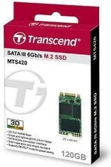 Transcend MTS420 120 GB, SATA3 (TS120GMTS420) cena un informācija | Iekšējie cietie diski (HDD, SSD, Hybrid) | 220.lv
