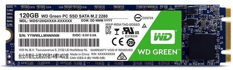 Western Digital Green 120GB SATA3 (WDS120G2G0B) цена и информация | Iekšējie cietie diski (HDD, SSD, Hybrid) | 220.lv