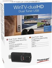 Hauppauge Tuner WinTV dualHD (01590) цена и информация | ТВ-тюнеры, FM, видеокарты | 220.lv