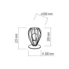 TK Lighting galda lampa Brylant Black cena un informācija | Galda lampas | 220.lv