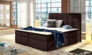 Кровать Inez, 180 х 200 см, гобелен, коричневая цена и информация | Кровати | 220.lv