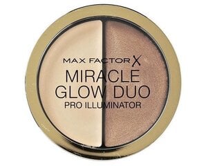 Spīdumu piešķirošs līdzeklis Max Factor Miracle Glow Duo Pro, 20 Medium, 11 g cena un informācija | Bronzeri, vaigu sārtumi | 220.lv