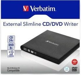"verbatim 98938, высокоскоростной cd (24x) dvd (8x) mdisc rechnology (tm) цена и информация | Оптические устройства | 220.lv