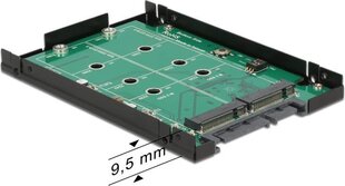 Delock 2.5″ Converter SATA 22 pin > 2 x M.2 with RAID with Enclosure (62590) цена и информация | Аксессуары для компонентов | 220.lv