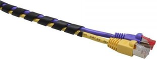 InLine Cable Gland / Spiral Wrapping Band 10m black 25mm (59946R) цена и информация | Аксессуары для компонентов | 220.lv
