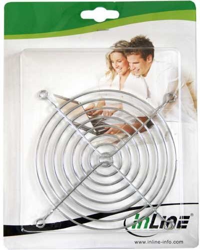 InLine Fan Guard Metal Chromium Plated 92x92mm (33379) cena un informācija | Komponentu piederumi | 220.lv