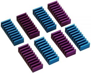 InLine RAM Heat Sink self adhesive cooling fins 8 pcs (33955G) cena un informācija | Komponentu piederumi | 220.lv