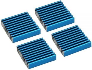 InLine RAM Heat Sink самоклеящиеся охлаждающие ребра 4 шт, синие (33955H) цена и информация | Аксессуары для компонентов | 220.lv