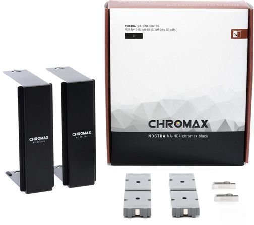 Noctua chromax.Black heatsink Covers (NA-HC4) цена и информация | Komponentu piederumi | 220.lv