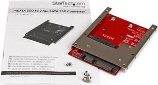StarTech mSATA SSD to 2.5in SATA Adapter Converter (SAT32MSAT257) цена и информация | Внешний блок Startech S3510SMU33 | 220.lv