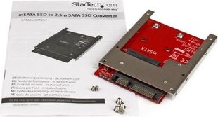 Adapteris SSD Startech SAT32MSAT257  SSD mSATA цена и информация | Аксессуары для компонентов | 220.lv