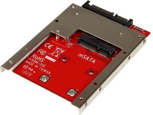 StarTech mSATA SSD to 2.5in SATA Adapter Converter (SAT32MSAT257) цена и информация | Аксессуары для компонентов | 220.lv