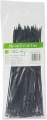 Techly Nylon Clamps 100 x 2.5mm 100 pcs, Black (306356) cena un informācija | Stiprinājumi | 220.lv