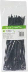 Techly Nylon Clamps 280 x 4.8mm 100 pcs, Black (306509) цена и информация | Аксессуары для компонентов | 220.lv