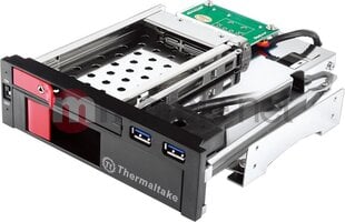 Thermaltake Duo HDD Dock 2.5" / 3.5" SATA3 + 2xUSB 3.0 Black (ST0026Z) cena un informācija | Komponentu piederumi | 220.lv