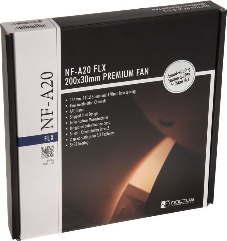 Noctua NF-A20 FLX cena un informācija | Datora ventilatori | 220.lv