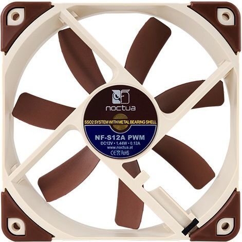 Noctua NF-S12A PWM ventilators цена и информация | Datora ventilatori | 220.lv